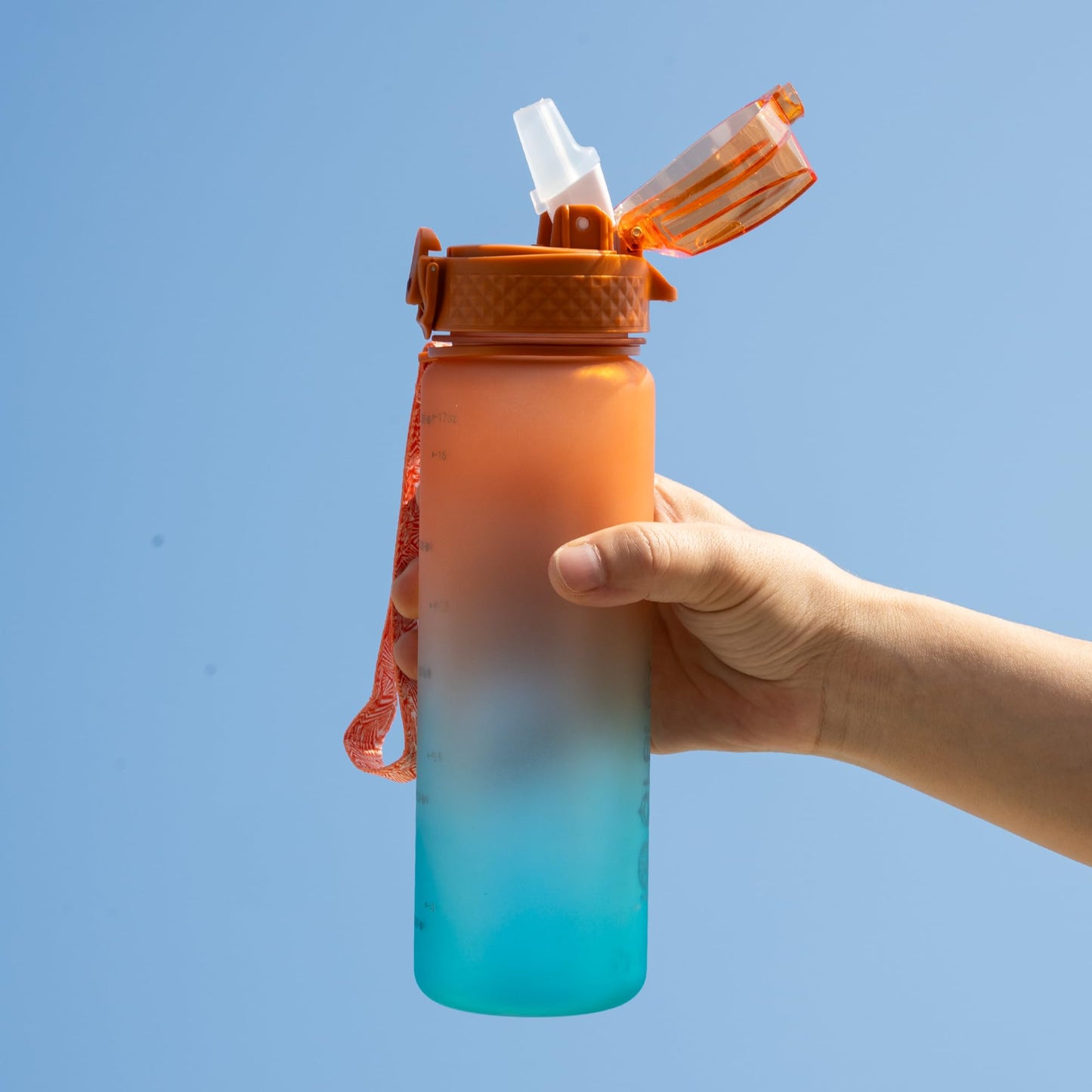 OLDLEY Kids Water Bottle for School, 12 oz (2 lids) BPA-Free Reusable Leak-proof Durable Tritan Plastic Bottles with Straw & Chug Lids, Anti-dust Spout Cover (Pink Blue)