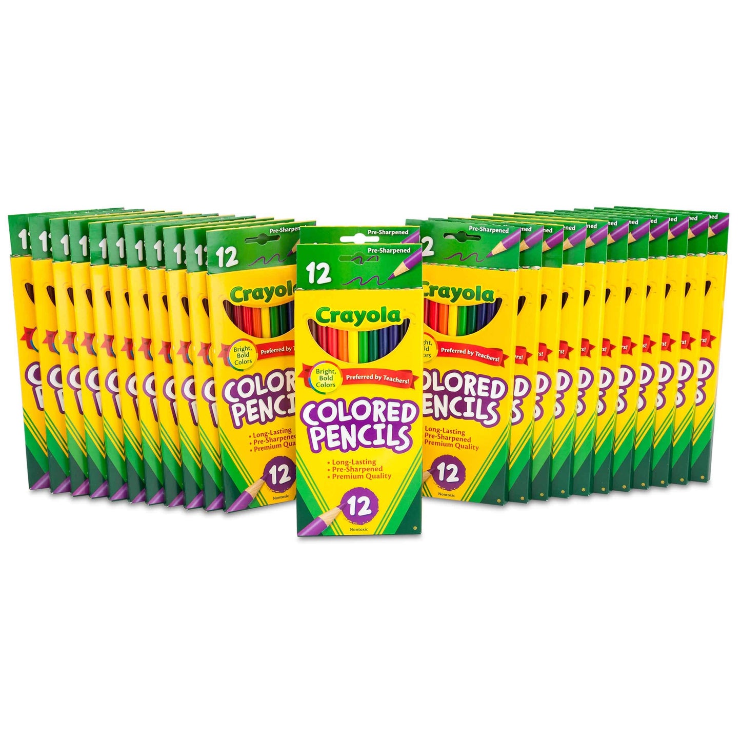 Crayola Bulk Colored Pencils for Kids (24pk), Back to School Supplies For Teachers, Teacher Classroom Must Haves, 12 Colors [Amazon Exclusive]